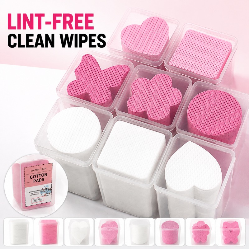 Eyelash Extension Glue - 200Pcs Eyelash Glue Cleanup Wipes Nonwoven