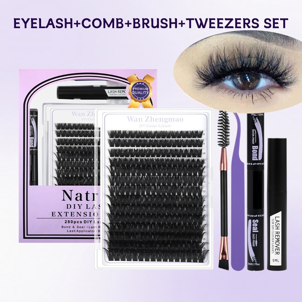 Eyelash Extension Natural Look - 8-18mm Length False Eyelashes Bond and