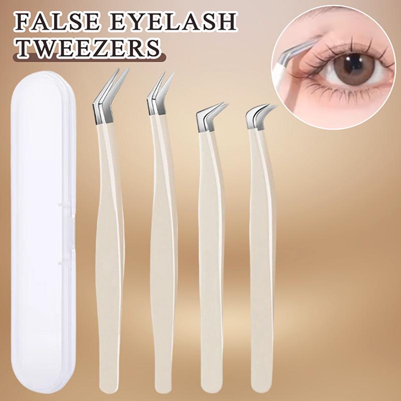 Eyelash Extension Salon - ●False Eyelash Tweezers With Storage Case