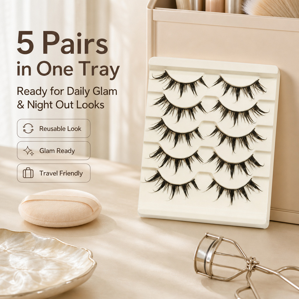 Cosplay Fake Eyelashes 5Pcs Li - đánh giá và giá Eyelash Extension Japanese Style