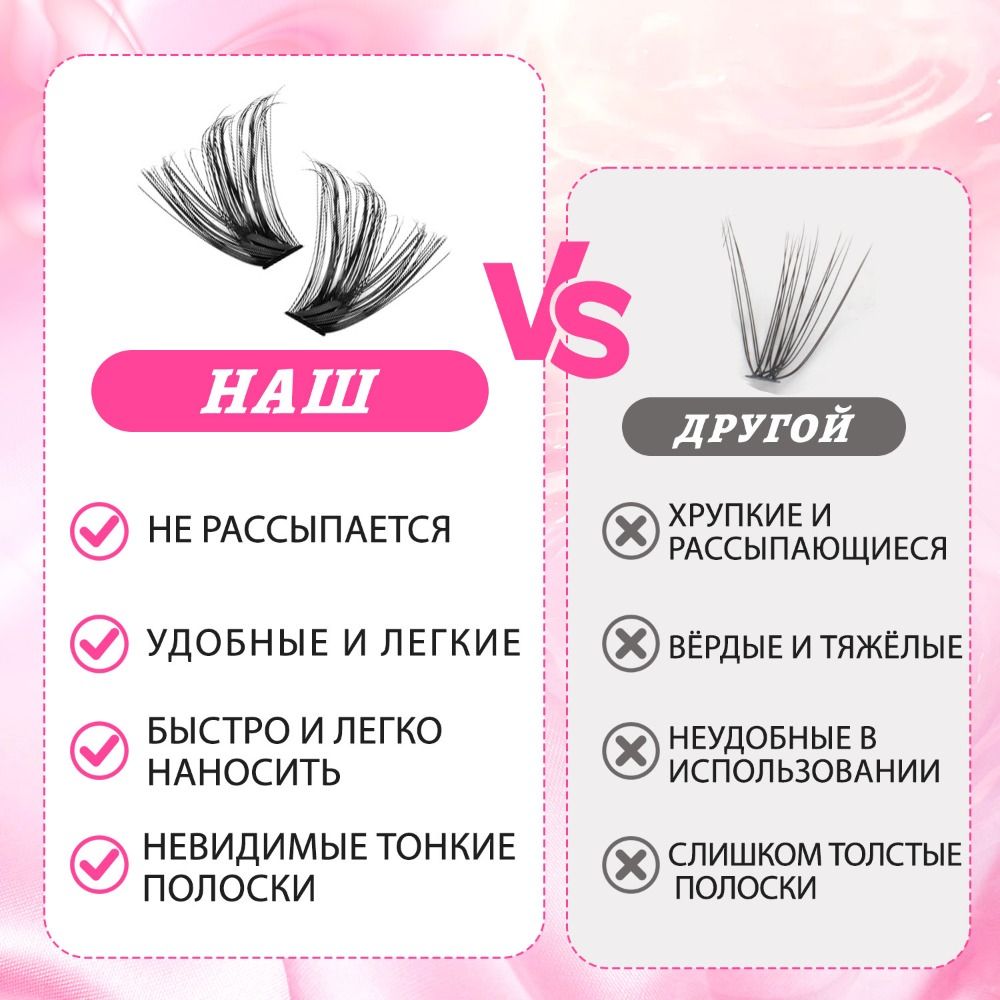 Natural Look False Eyelashes W - đánh giá và giá Eyelash Extension Natural Look
