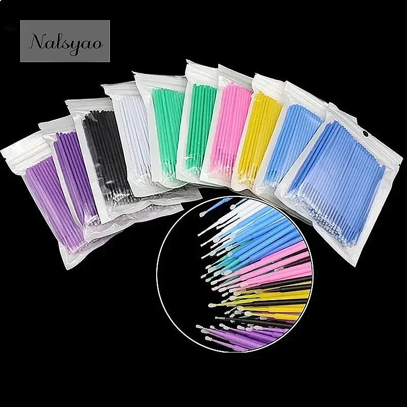 100Pcs Micro Cotton Swab Eyela - đánh giá và giá Eyelash Extension Cleaning