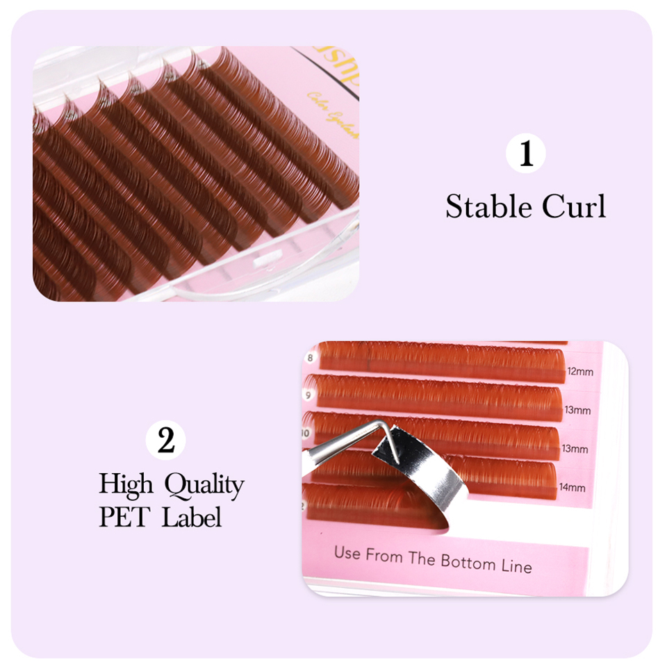 0.05 0.07 Light/Medium/Dark Br - đánh giá và giá Eyelash Extension Russian