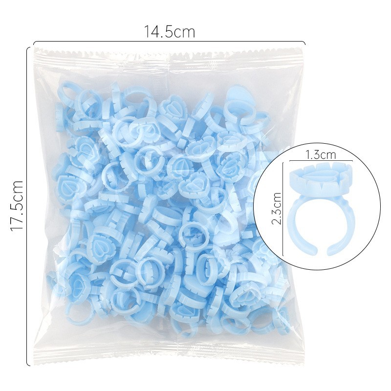 100Pcs Disposable Glue Ring Ho - đánh giá và giá Eyelash Extension Last