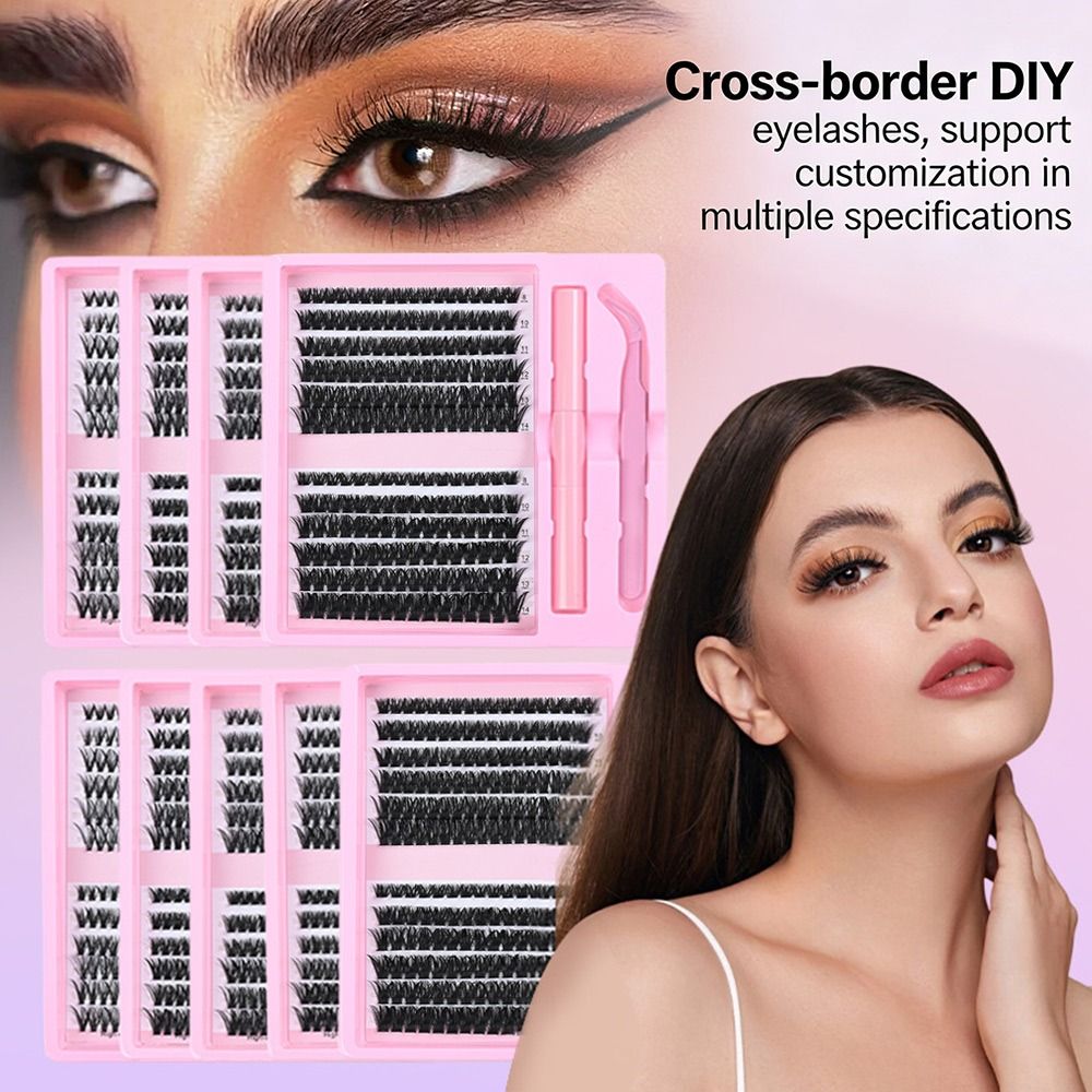 12 Rows Natural Look False Eye - đánh giá và giá Eyelash Extension Natural Look