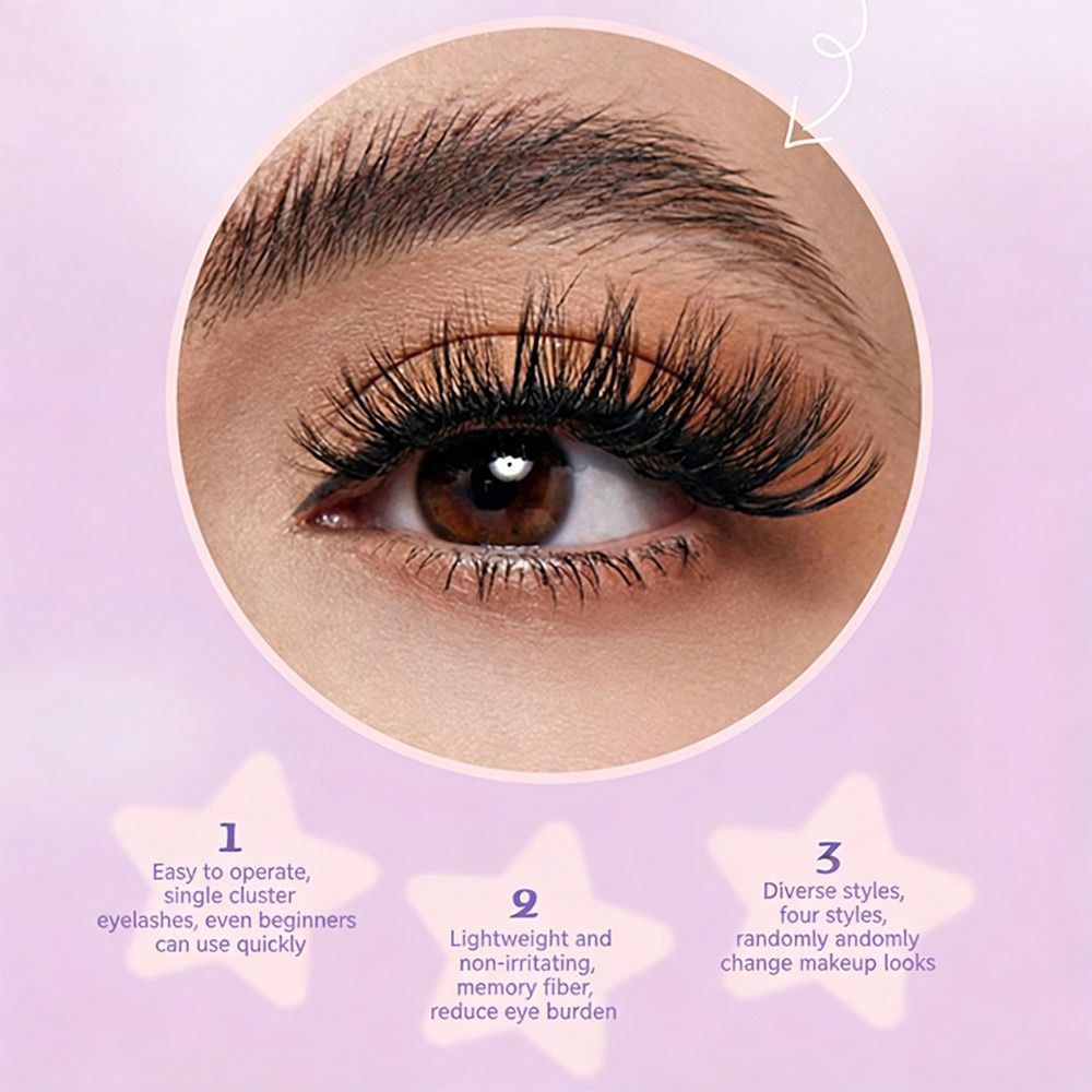 12 Rows Natural Look False Eye - đánh giá và giá Eyelash Extension Natural Look