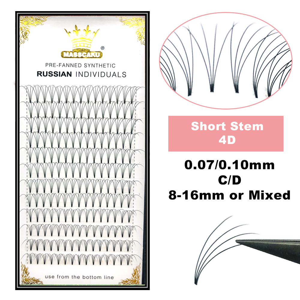 Sỉ 12 Đường 3D 4D 5D 6D Premad - đánh giá và giá Eyelash Extension Russian