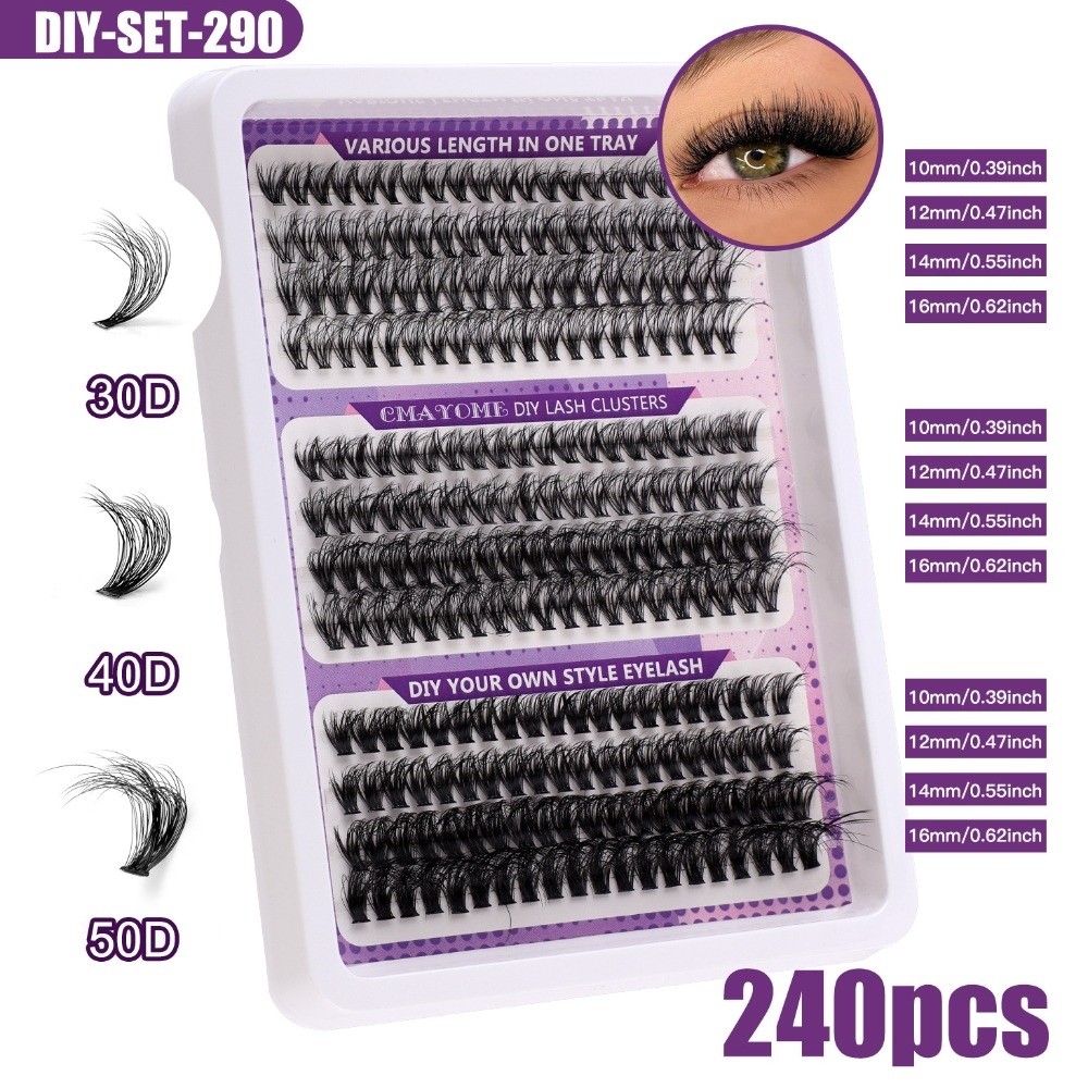 Natural Look False Eyelashes W - đánh giá và giá Eyelash Extension Natural Look