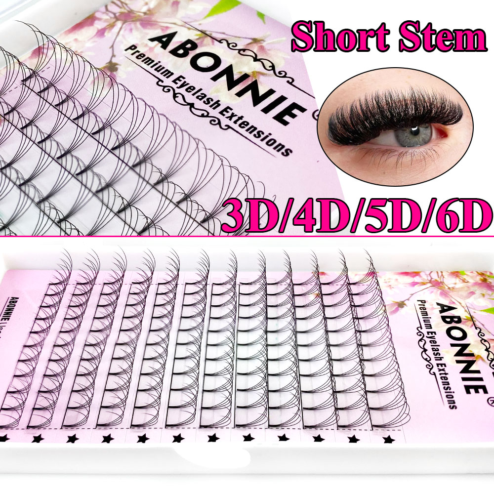 Abonnie Thân Ngắn Premade Ngườ - đánh giá và giá Eyelash Extension Russian
