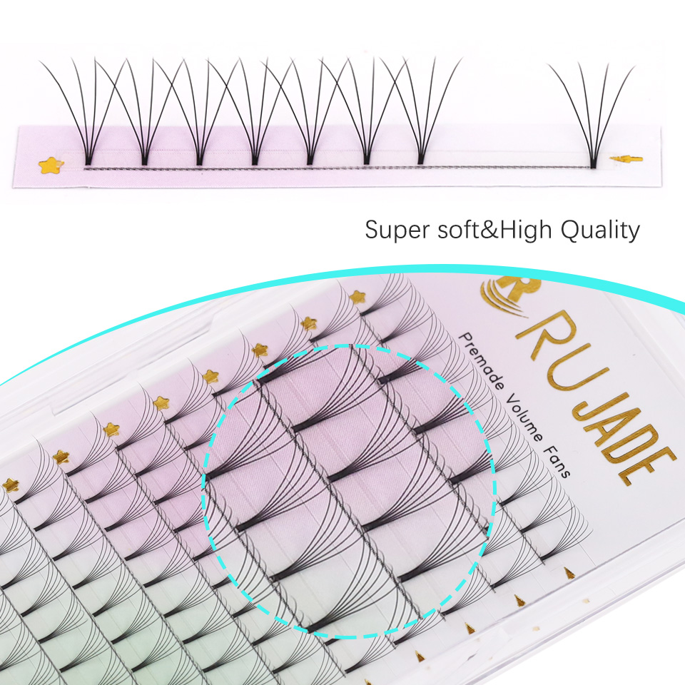 RUJADE Short Stem 3D 4D 5D 6D  - đánh giá và giá Eyelash Extension Russian