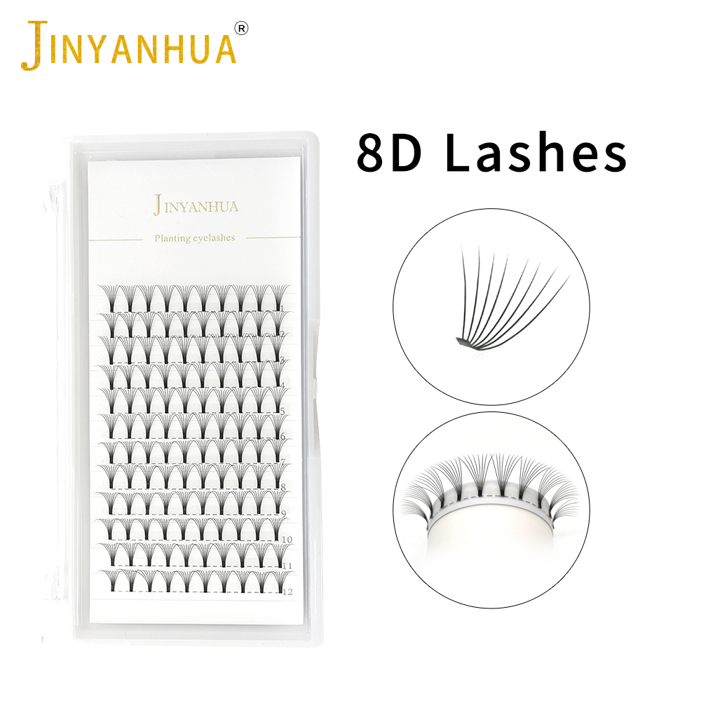 JINYANHUA 8D Người Hâm Mộ Cây  - đánh giá và giá Eyelash Extension Russian