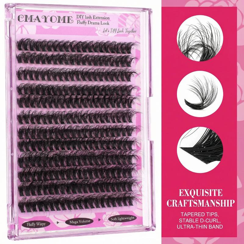 Wispy D Curl Cluster Lashes 14 - đánh giá và giá Eyelash Extension Last
