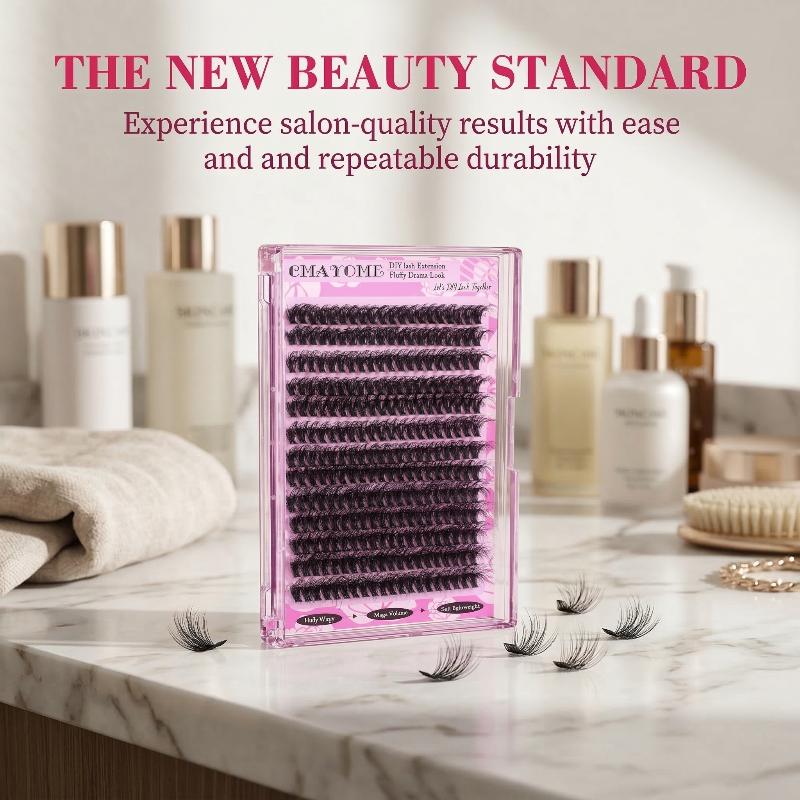 Wispy D Curl Cluster Lashes 14 - đánh giá và giá Eyelash Extension Last