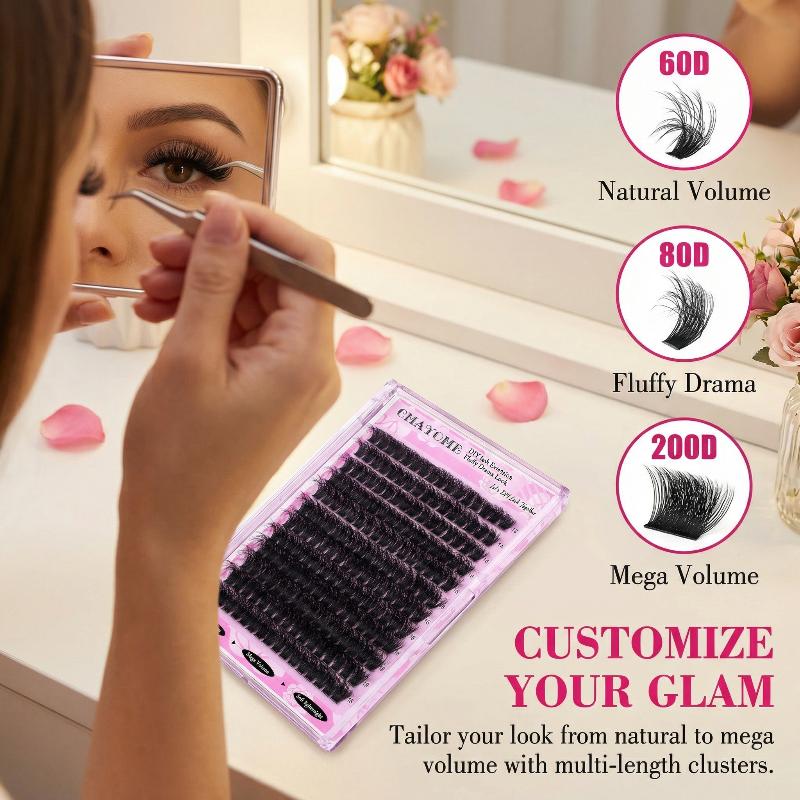 Wispy D Curl Cluster Lashes 14 - đánh giá và giá Eyelash Extension Last
