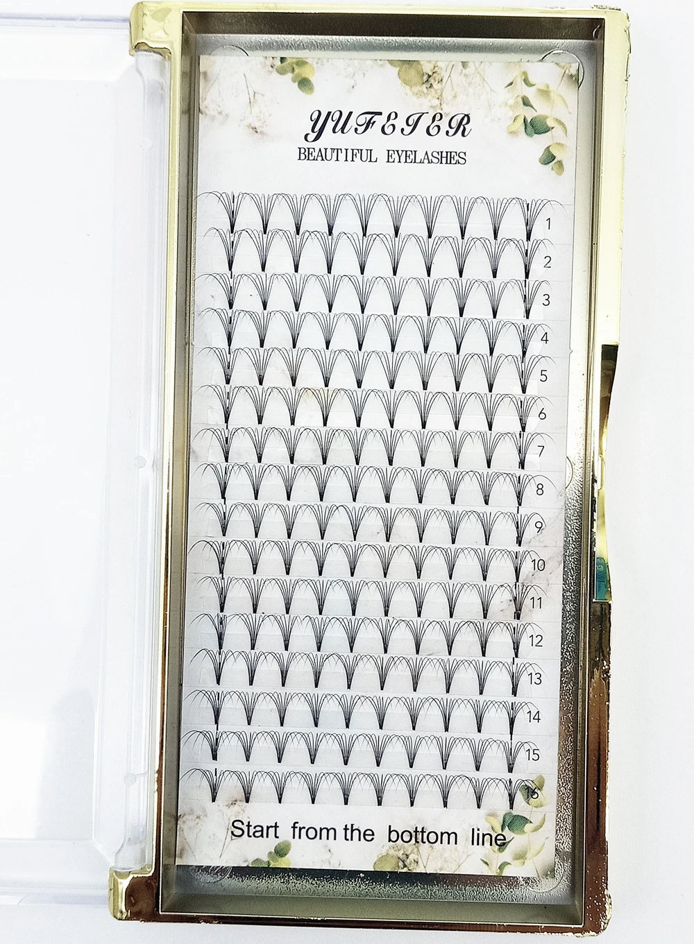 HBZGTLAD 16 Lines Premade Volu - đánh giá và giá Eyelash Extension Russian